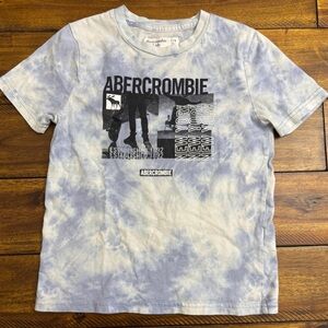 Abercrombie Kids Blue Tie-Dye Short Sleeve Tee